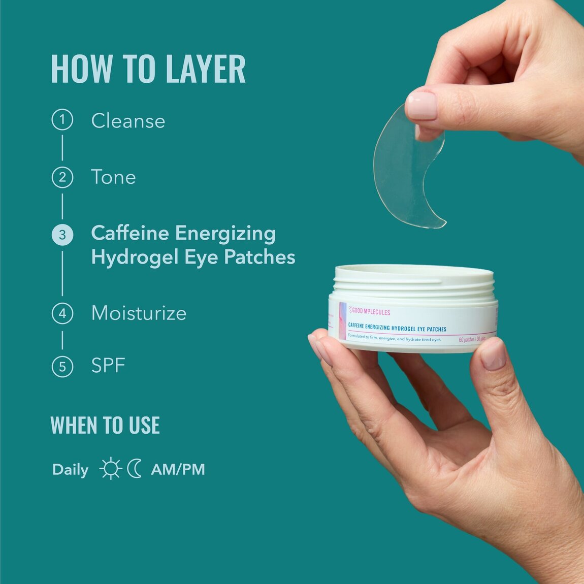Caffeine Energizing Hydrogel Eye Patches F2