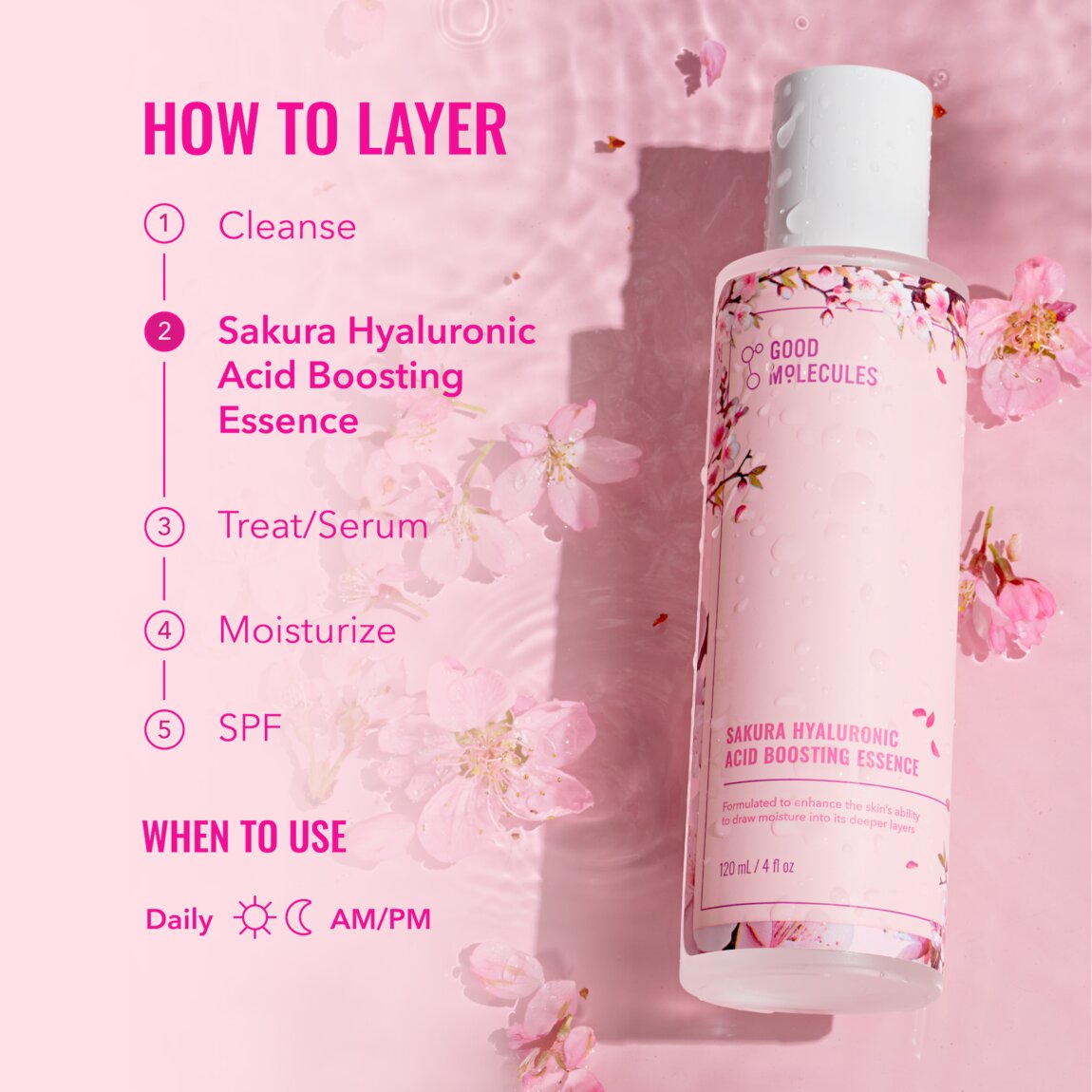 Sakura Hyaluronic Acid Boosting Essence D8